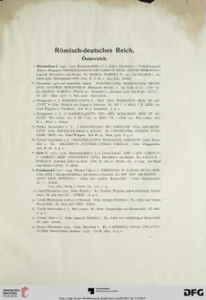 Römisch-deutsches Reich (Nr. 1-207)
