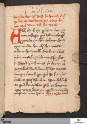 Gebete zur Messe "Ach hailiger ..."