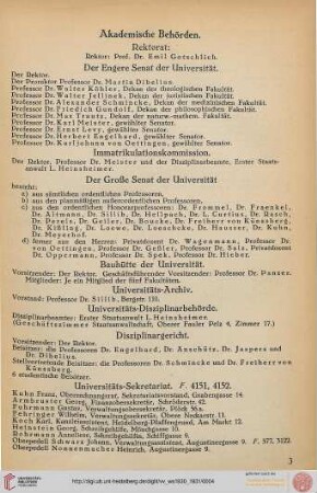 [Personalverzeichnis für das Sommerhalbjahr 1930]