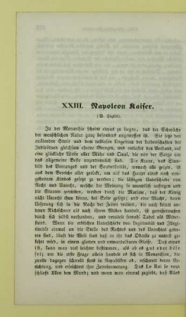 XXIII. Napoleon Kaiser