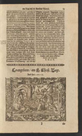 Evangelium/ am H. Christ-Tage. ...