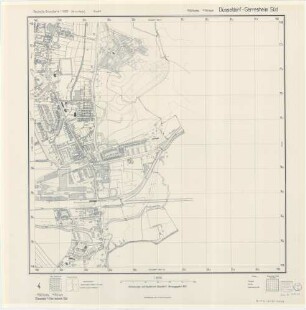 Gerresheim-Süd, Deutsche Grundkarte, Blatt 4