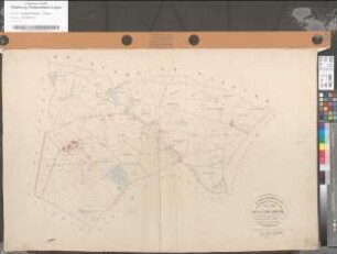 Urkarte der Flur 13 der Katastergemeinde Borgholzhausen-Land (Untergemeinde Westbarthausen)