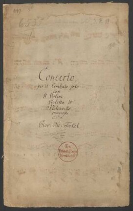 Konzerte; cemb, orch; A-Dur