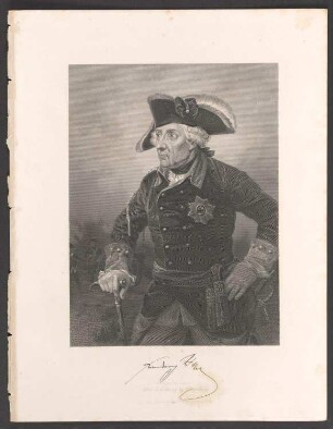 Porträt Friedrich II., König in Preußen (1712-1786)