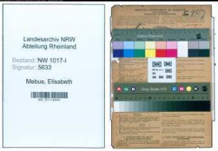 Entnazifizierung Elisabeth Mebus , geb. 24.02.1920 (Hauptkassiererin)