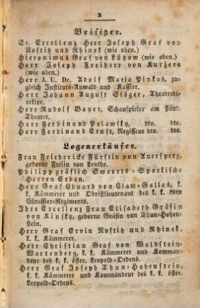 Theater-Journal der Ständischen Bühne der Königlichen Altstadt Prag. 1839