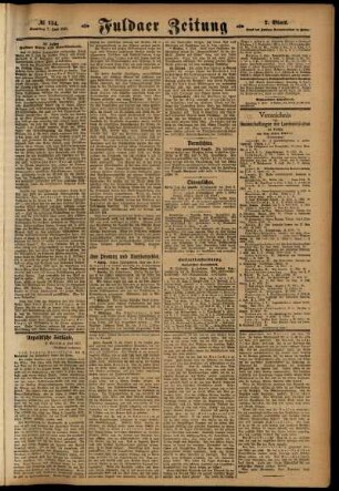 Zweite Ausgabe vom Samstag, den 07. Juli 1917.