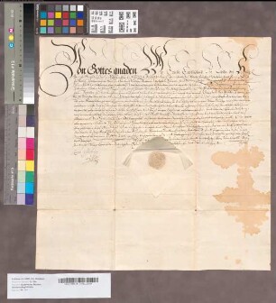 Patent als Landrath für Hillebrand Plönies zu Münster.