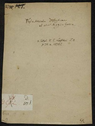 Griechische Handschrift - Mscr.Dresd.Da.63
