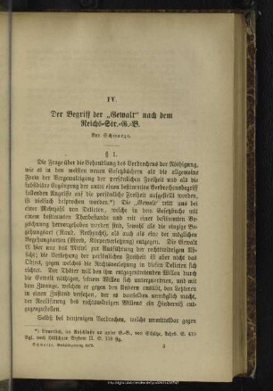 IV. Der Begriff der "Gewalt" nach dem Reichs-Str.-G.-B.