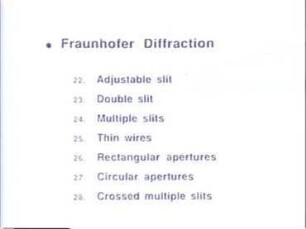 Overview of Demonstrations in Lasers and Optics