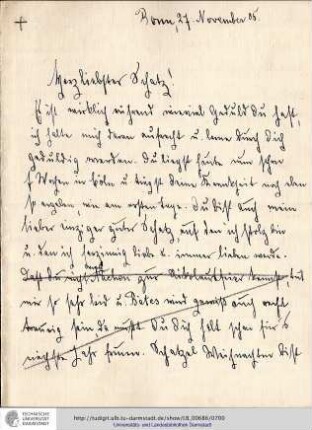 Brief vom 27.11.1905