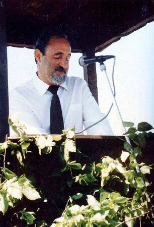 Verkehrsfreigabe des Streckenabschnitts am 29.06.1990 Präsident André, LfS bei seiner Ansprache.