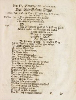 Der Lob-Gesang Mosis