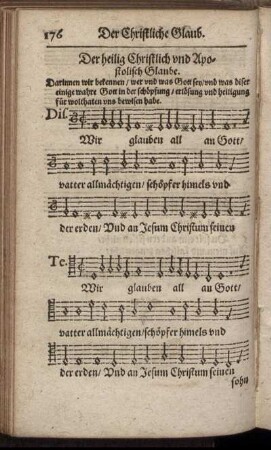 Der heilig Christlich und Apostolisch Glaube