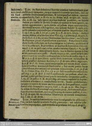 §. 91. Indeterminata servitia haud nimium extendenda