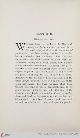 Chapter II: Chaldæo-Assyria