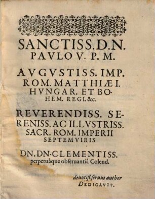 De Sacr. Rom. Imperii Septemviratv Commentarivs