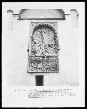 Epitaph mit Kruzifix