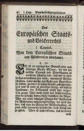 Des Europäischen Staats- und Völckerrechts