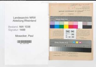 Entnazifizierung Paul Mosecker , geb. 07.08.1897 (Grosshaendler)