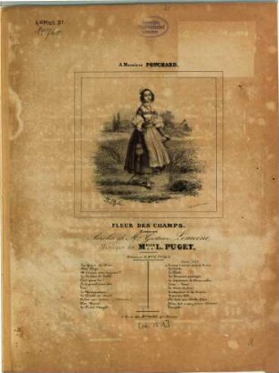 Fleur des champs : romance ; paroles de M.r Gustave Lemoine