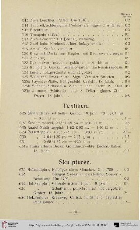 Textilien (Nr. 626-631a)