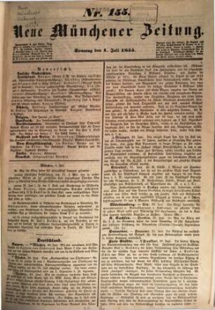Neue Münchener Zeitung. 1855, [2] = Juli - Dez
