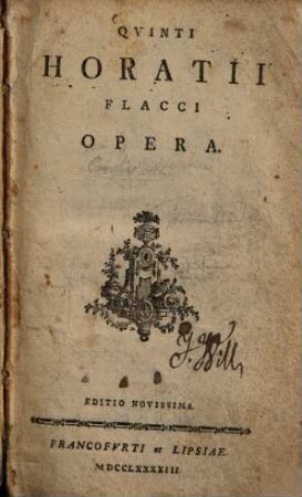 Qvinti Horatii Flacci Opera