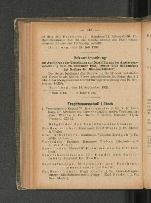 Frachtenausschuß Lübeck