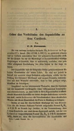 Journal für praktische Chemie : practical applications and applied chemistry ; covering all aspects of applied chemistry. 40. 1847