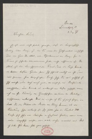 Brief an Karl Klindworth : 08.12.1876