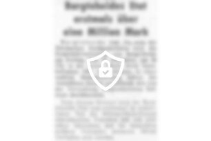 Bargteheides Etat erstmals über eine Million [Name maskiert]