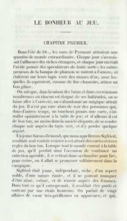 Bonheur au jeu