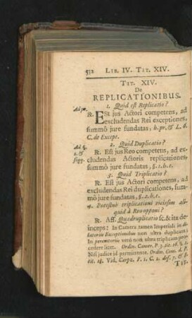 Tit. XIV. De Replicationibus.