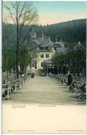Karlsbad. Café Kaiserpark