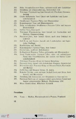 Porzellane (Nr. 389-421)