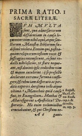 Edmundi Campiani oblati certaminis in causa fidei rationes decem, redditae academicis Angliae
