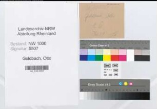 Entnazifizierung Otto Goldbach, geb. 21.02.1903 (Verwaltungsangestellter)