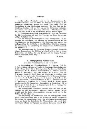 Pädagogische Jahresschau