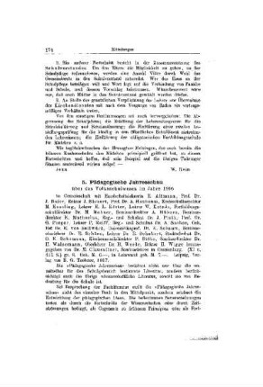 Pädagogische Jahresschau