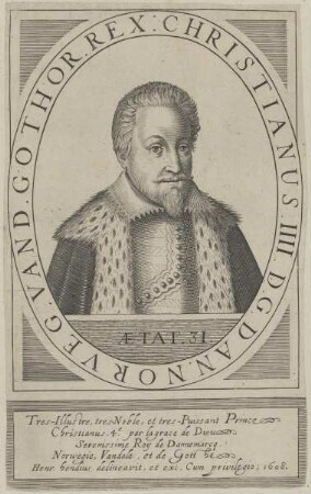 Bildnis des Christianvs IIII., König von Dänemark