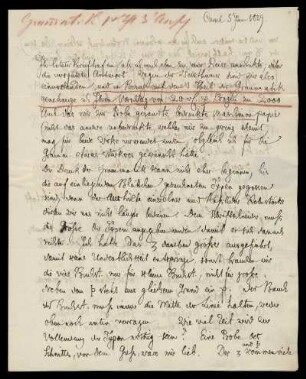 Brief von Jacob Grimm an Dieterichsche Buchhandlung, Göttingen