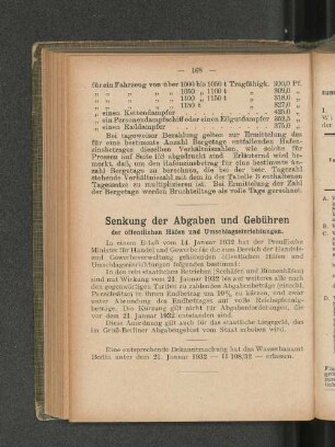 Senkung der Abgaben und Gebühren