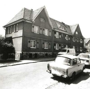Dresden-Hellerau, Hendrichstraße 3/7. Wohnhäuser (1909-1910, H. Muthesius)