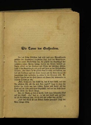 Die Tanne des Großvaters.