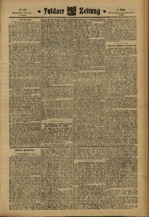 Zweite Ausgabe vom Dienstag, den 06. Juni 1911.