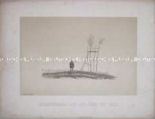 Observatorium auf der Höhe von Orly (Aussichtsgerüst) - aus "Erinnerungsblätter 1870/1871"