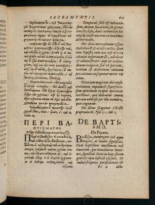 631-723, De Baptismo - De Coena Domini